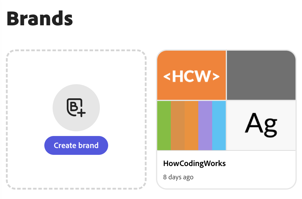 Adobe Express Brands